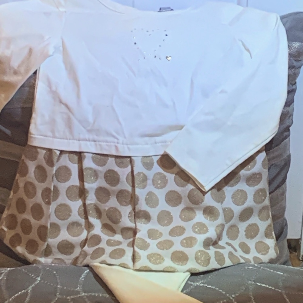 Adorable toddler dress and legging set